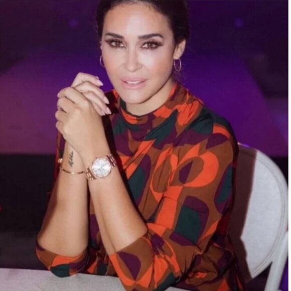 Zara Retro Geometric Print Midi Dress  Size Medium NEW WITH TAG! - Picture 6 of 12